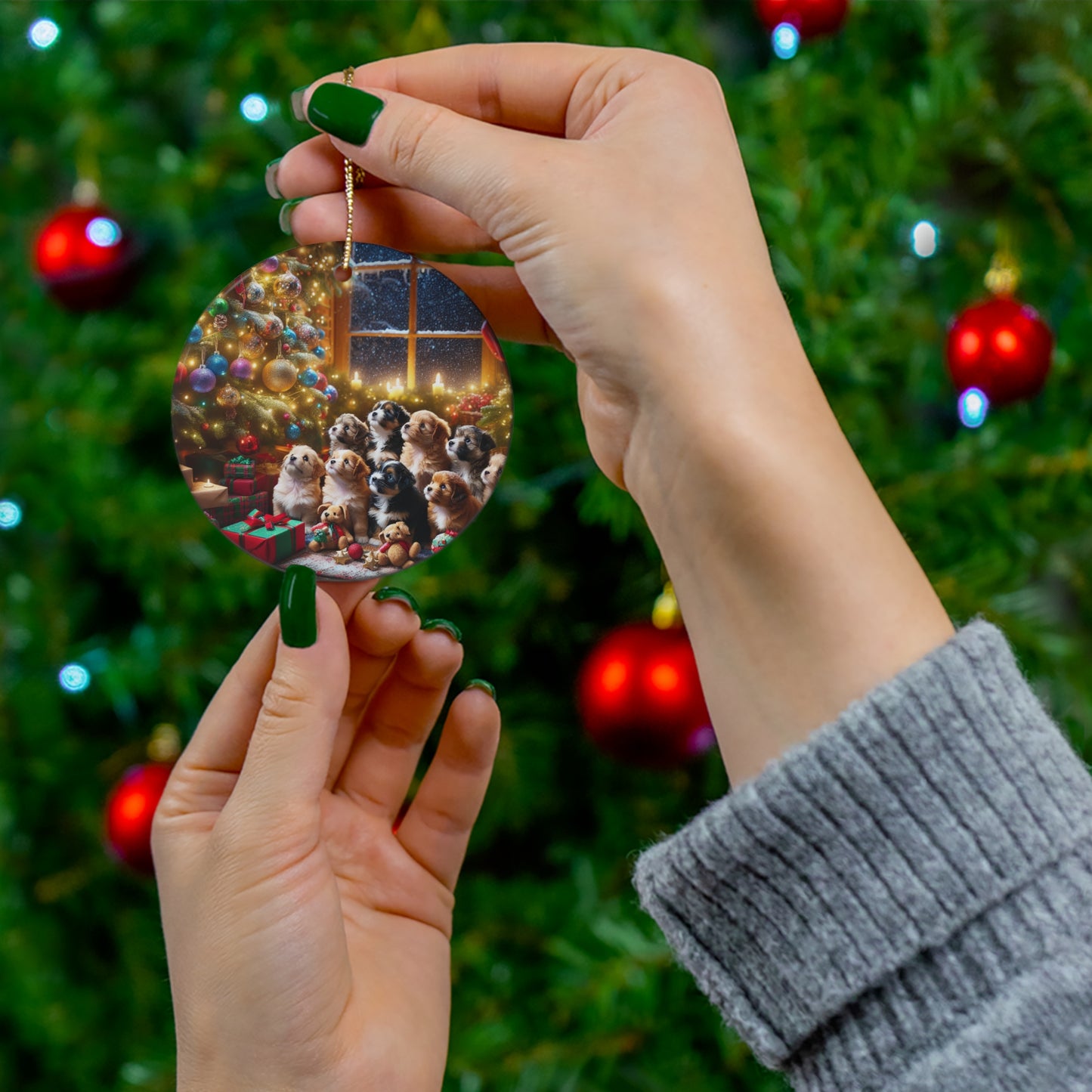 Ceramic Ornament, 4 Shapes