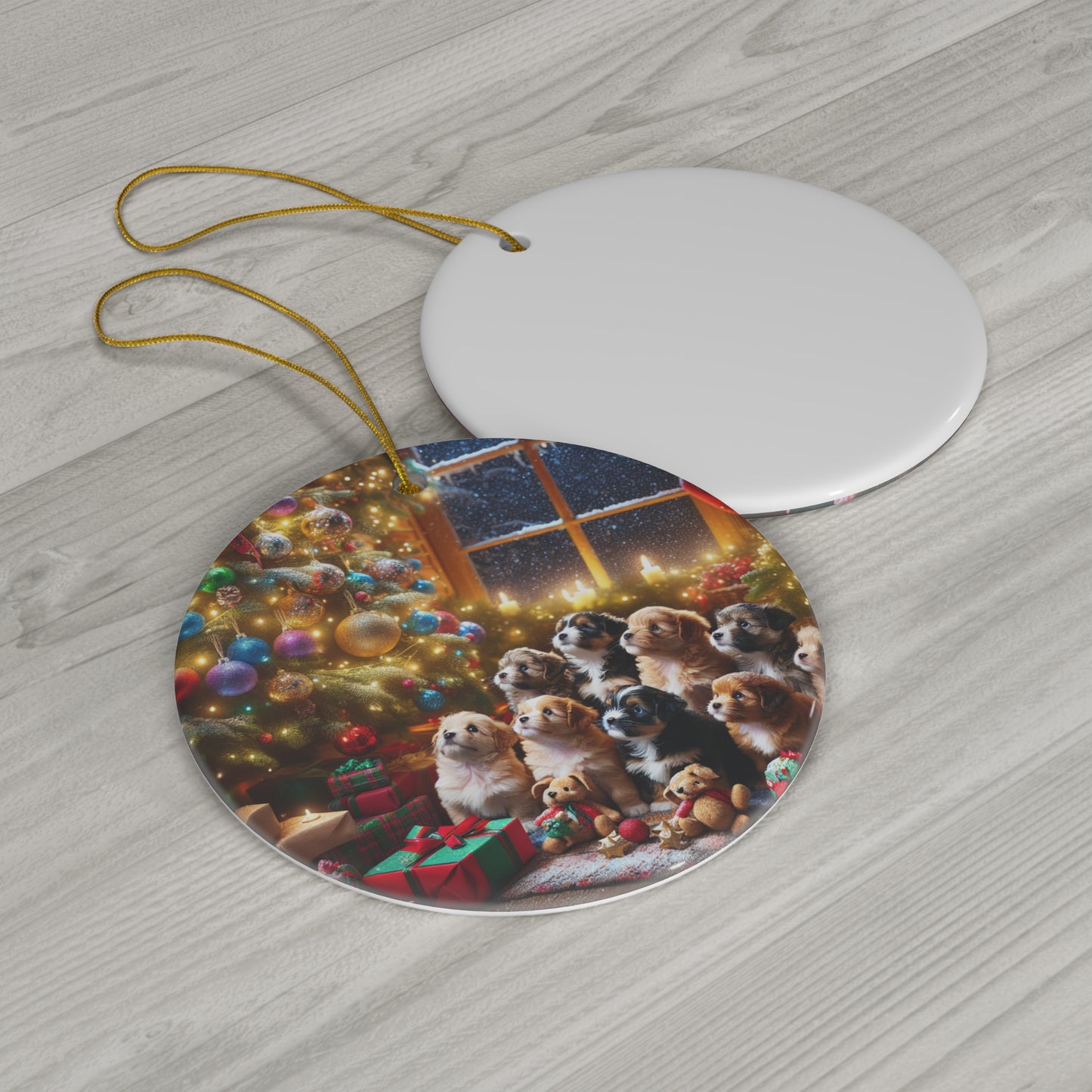 Ceramic Ornament, 4 Shapes
