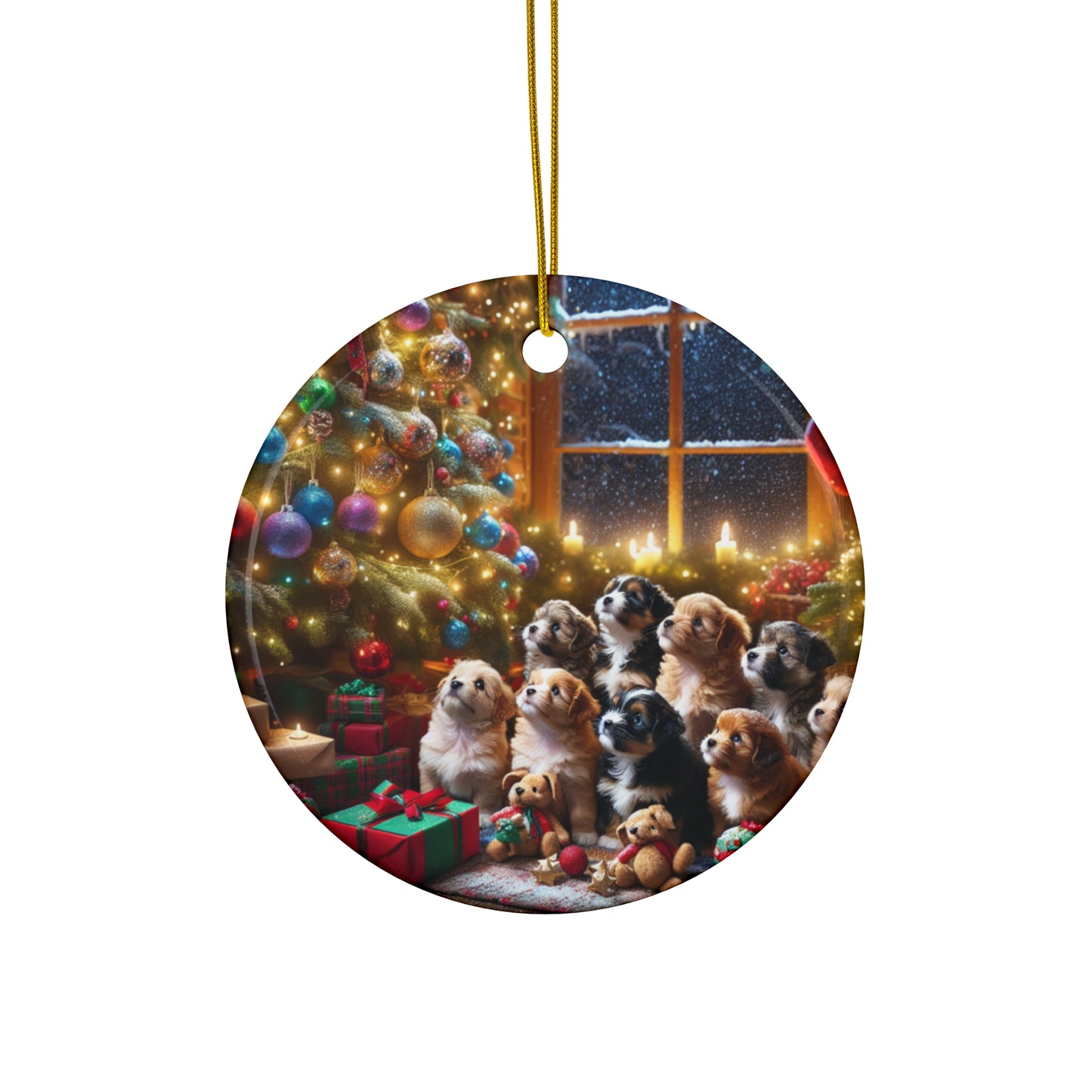 Ceramic Ornament, 4 Shapes