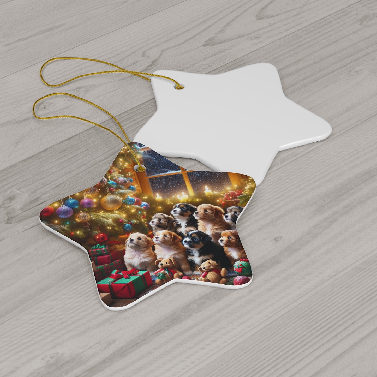 Ceramic Ornament, 4 Shapes