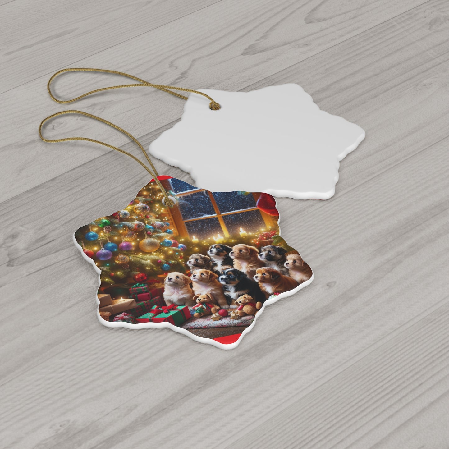 Ceramic Ornament, 4 Shapes