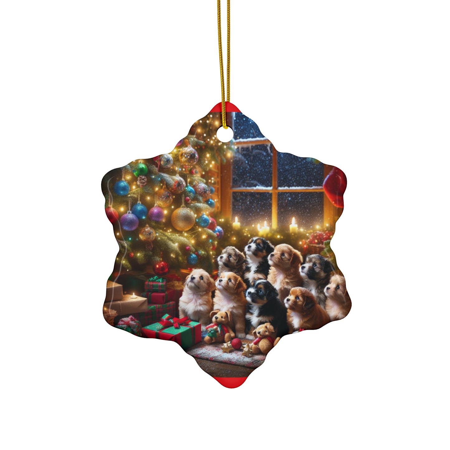 Ceramic Ornament, 4 Shapes