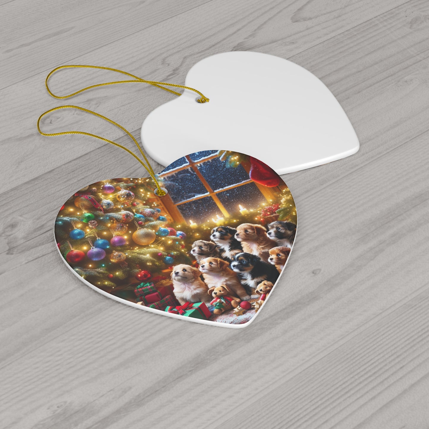 Ceramic Ornament, 4 Shapes