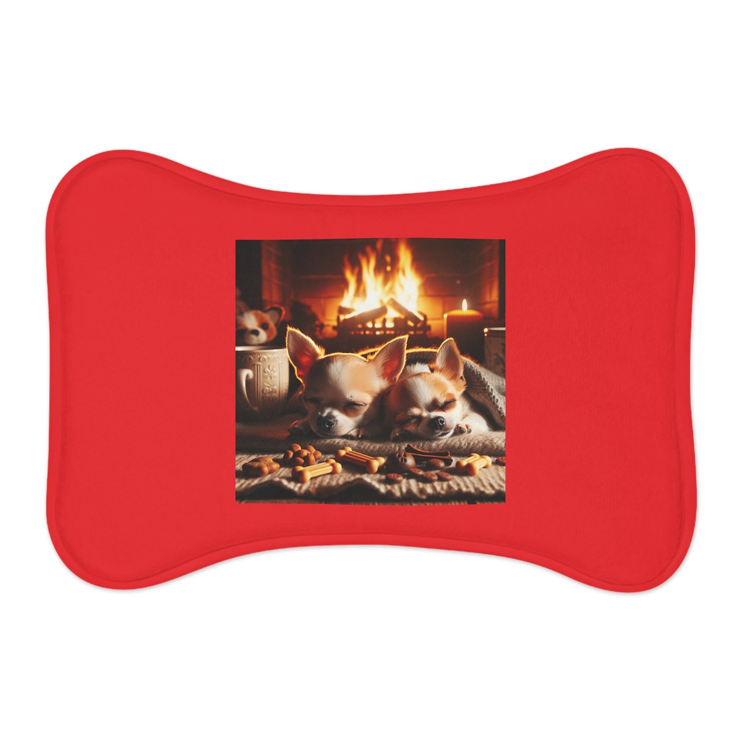 Pet Feeding Mats cute cozy Christmas mat for pups meals!