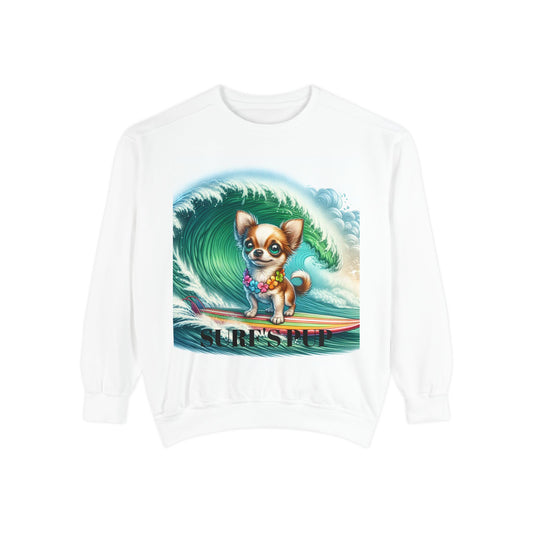 Copy of Unisex Garment-Dyed Sweatshirt' SURF'S PUP'